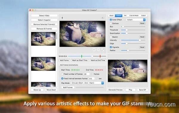 Video GIF Creator for Mac(视频/图片转换为GIF动图工具) V1.1 苹果电脑版