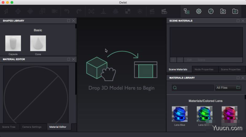 Owlet for Mac(3D设计渲染工具)特别版 v1.5.1苹果电脑版(附破解补丁)