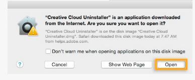 Adobe Creative Cloud Uninstaller桌面工具卸载器 官方苹果电脑版