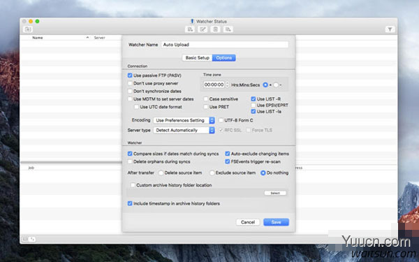 Yummy FTP Watcher for Mac V2.2.8 苹果电脑版