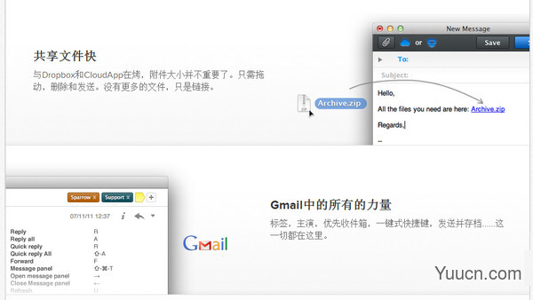 Sparrow for mac V1.6.4特别版 苹果电脑版