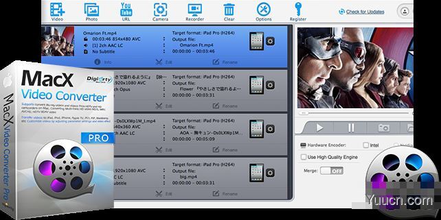 免费的视频格式转换器MacX Video Converter Pro v6.5.9 中文多语破解版