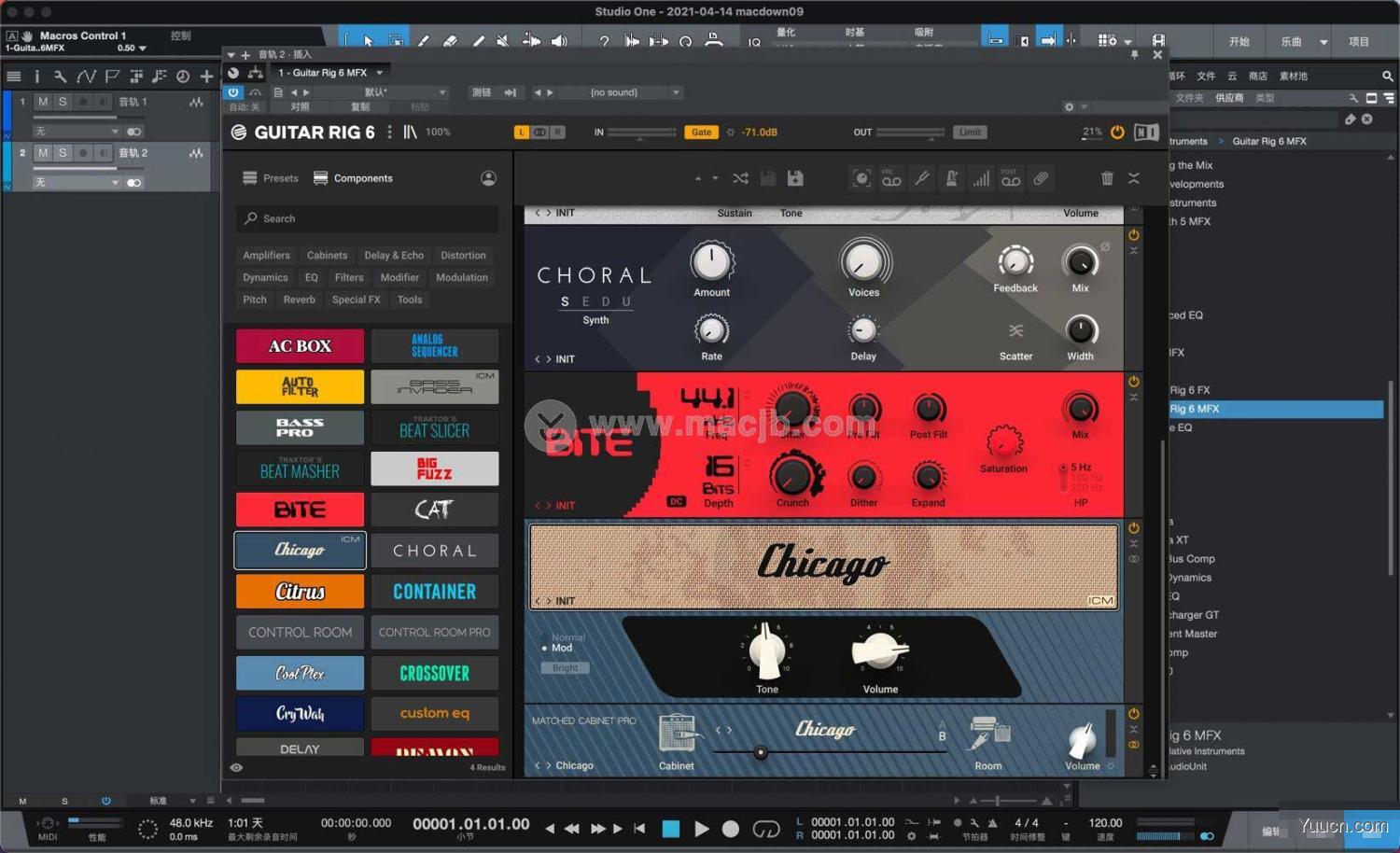 Native Instruments Guitar Rig Pro for Mac v6.2.2 免费激活版