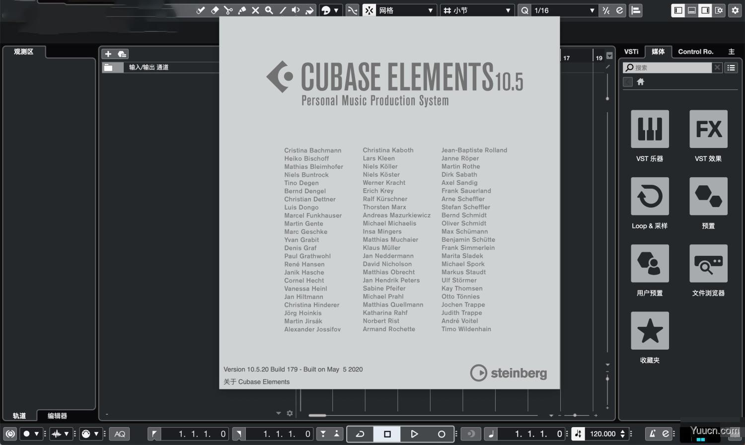 音乐制作编辑 Steinberg Cubase Elements Mac v10.5.20 中文安装版