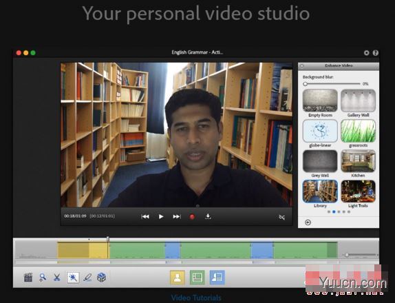 Adobe Presenter Video Express for Mac(多媒体视频处理工具)) v11.0 官网苹果电脑版