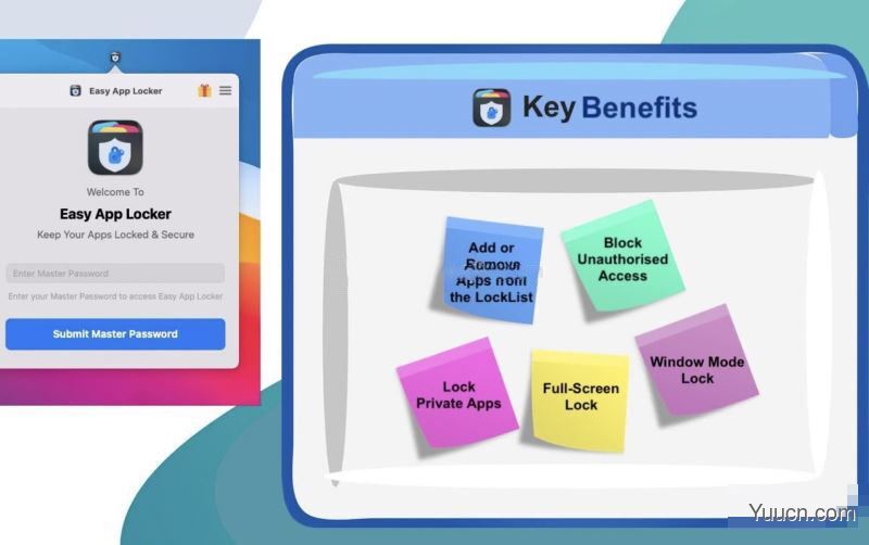 苹果电脑软件加密工具 Easy App Locker Mac v1.0 直装破解版