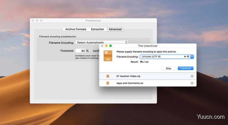 苹果电脑解压缩工具The Unarchiver-Unzip RAR ZIP Mac v3.3.0 中文直装破解版