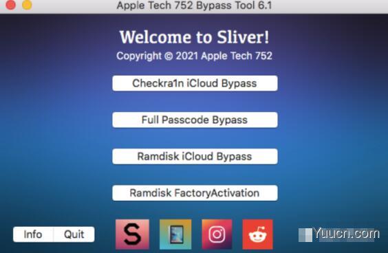 全新绕激活锁工具 Sliver V6.1 支持5代 Mac苹果电脑版