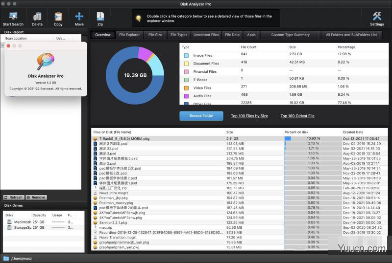 Disk Analyzer Pro磁盘分析清理工具 Mac v4.2 直装破解版