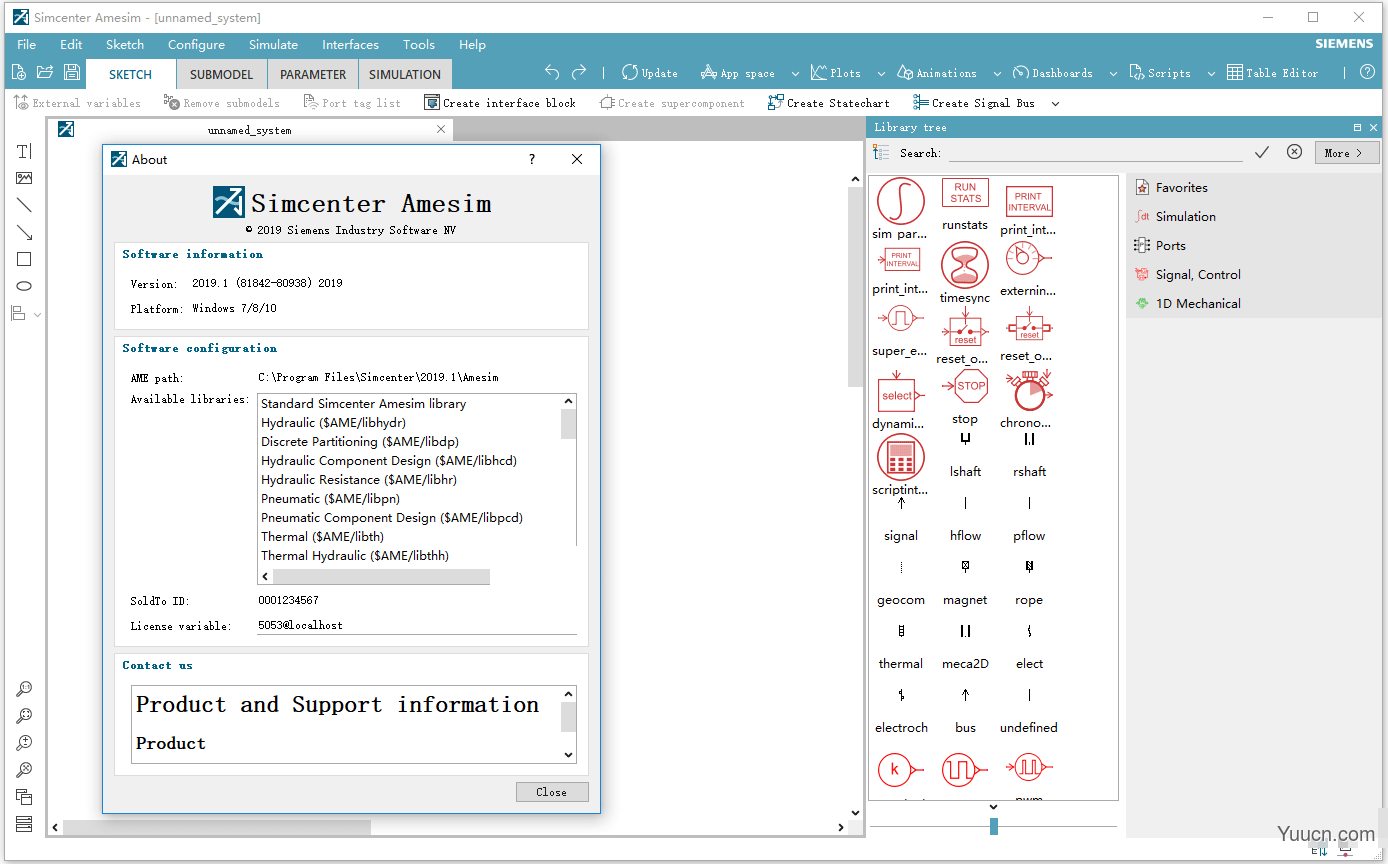 Siemens Simcenter Amesim 2019.2 免费特别版(附激活文件+许可教程)