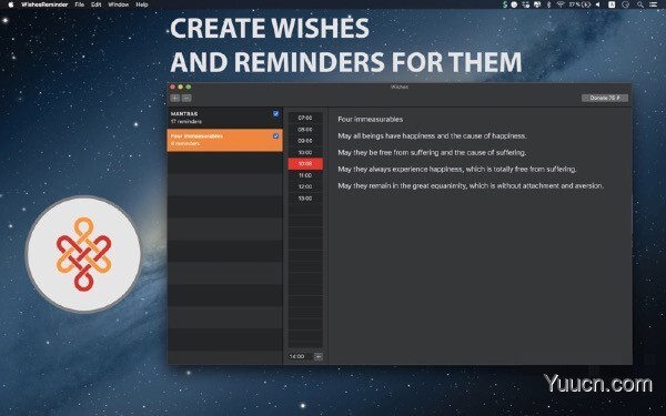 Wishes reminder Mac版