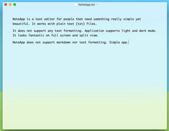 NoteApp纯文本编辑器Mac版
