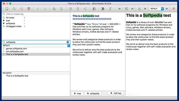 QOwnNotes Mac版