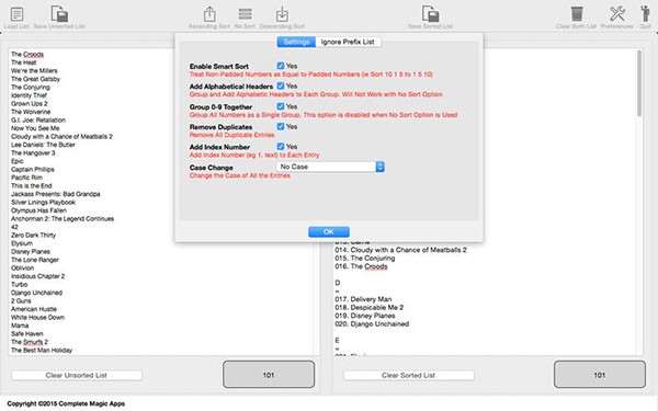 Magic Sort List Mac版