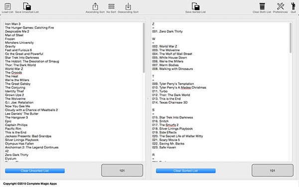 Magic Sort List Mac版