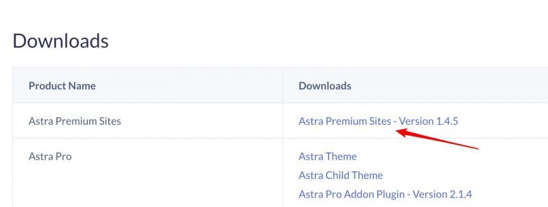 Astra主题导入演示站方法