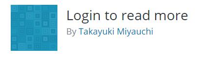 WordPress登录查看插件 Login to read more