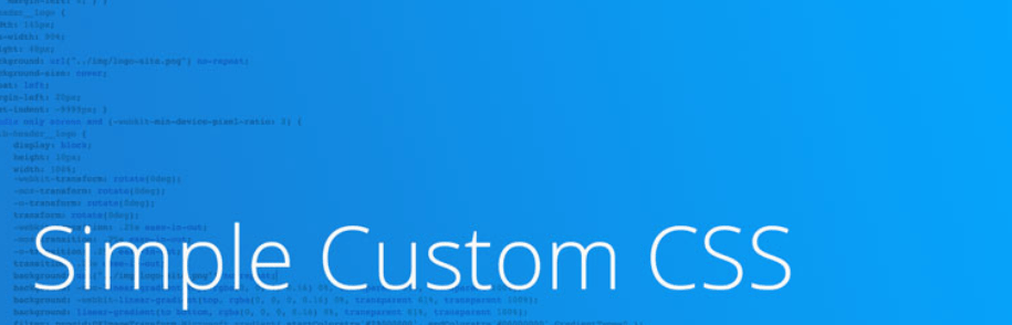 最简洁的WordPress CSS修改插件 Simple Custom CSS