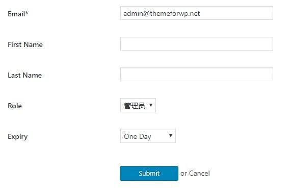 Temporary Login 为WordPress添加临时用户